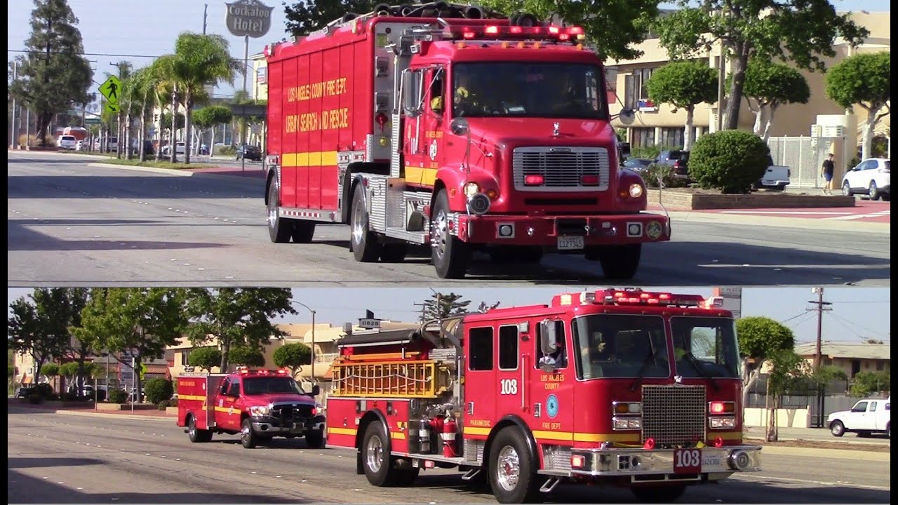 LACoFD USAR, RT, & Engine 103 Responding
