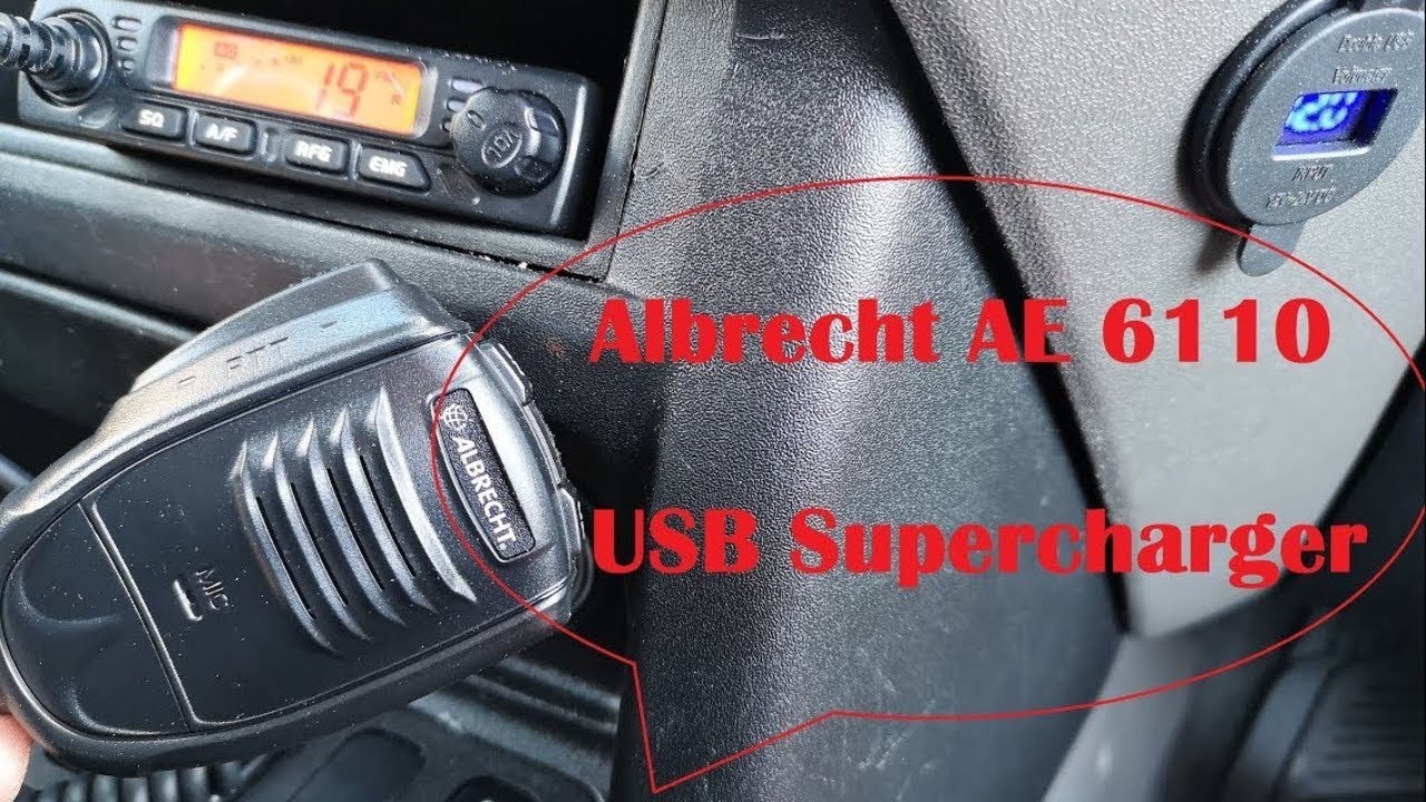 Funkgerät Albrecht AE6110 Einbau / Supercharger USB nachrüsten