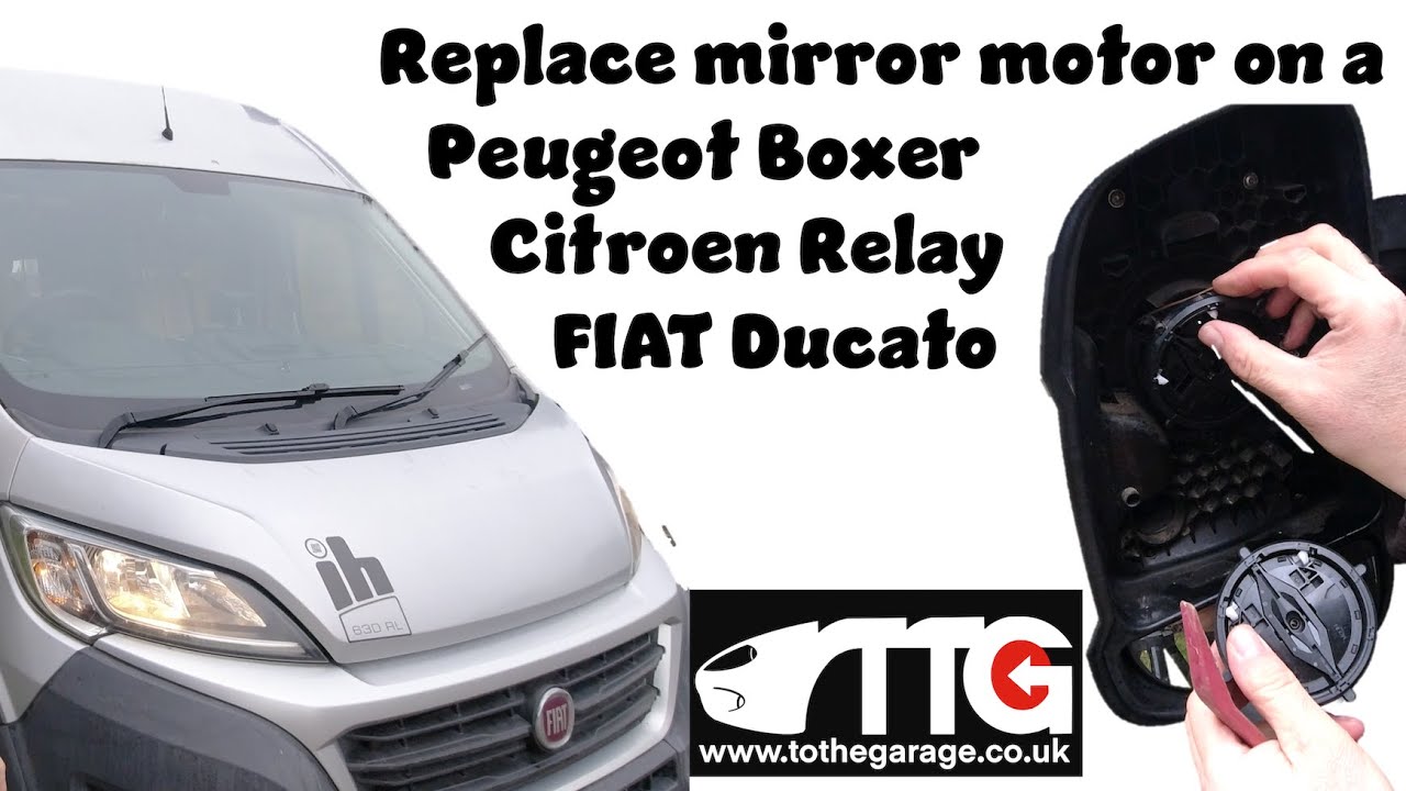 Замените электродвигатель зеркала на фургоне, кемпере или автодоме Fiat Ducato, Peugeot Boxer или...