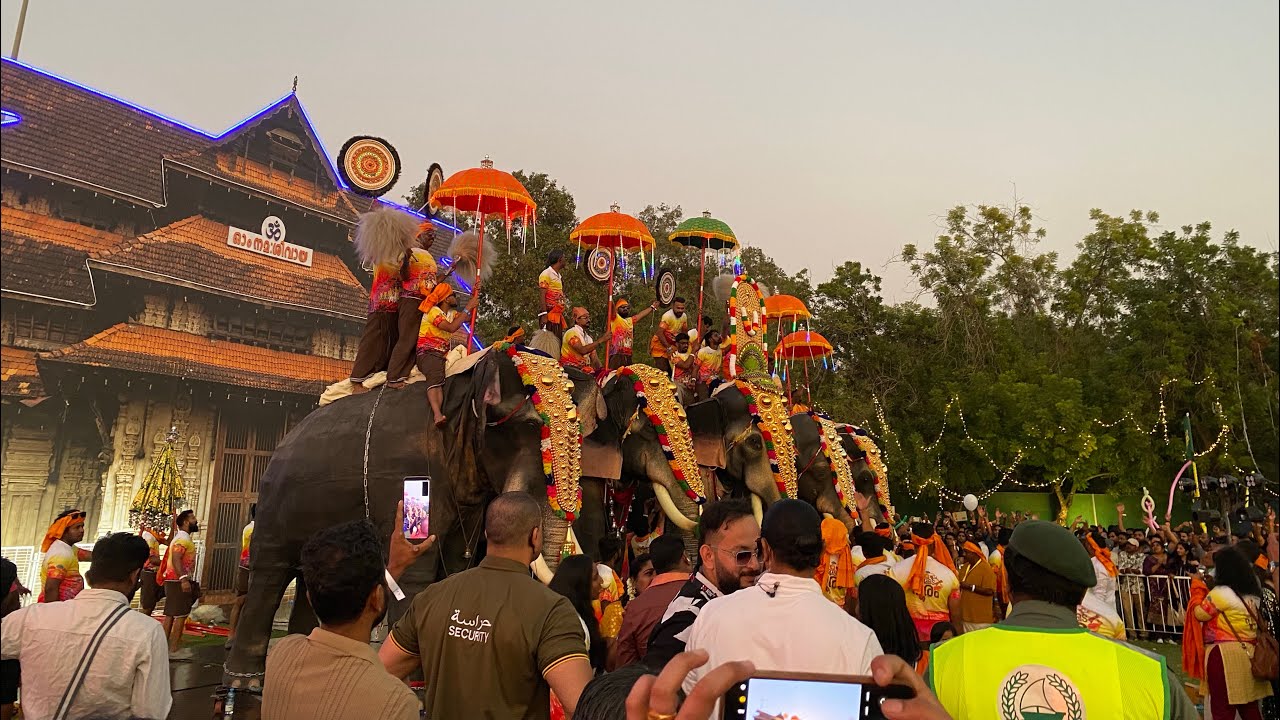 Mmde Thrissur pooram Dubai2024/ DubaiThrissur pooram Day&Night show/aradhya recipes