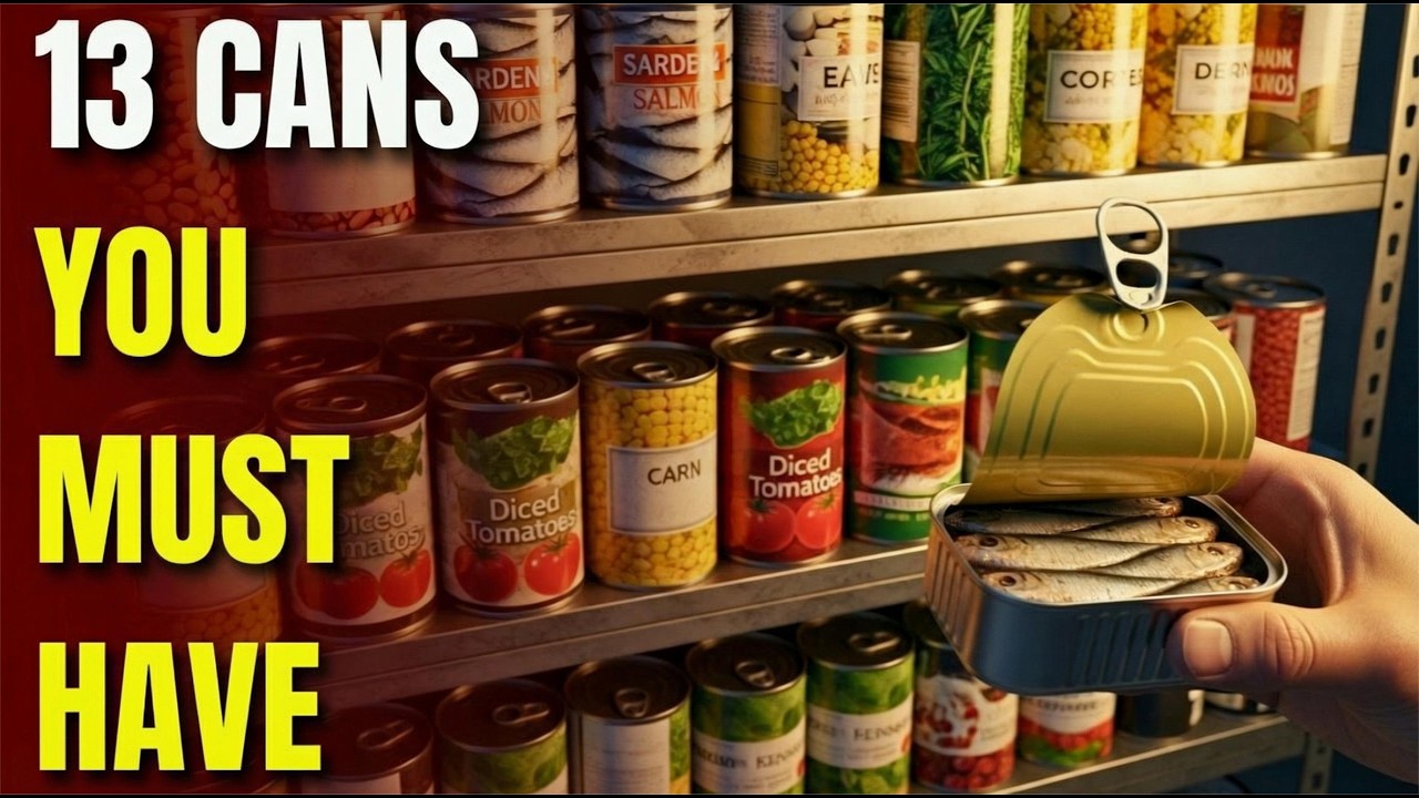 13 CANNED GOODS THAT SAVE LIVES: the ultimate prepper pantry