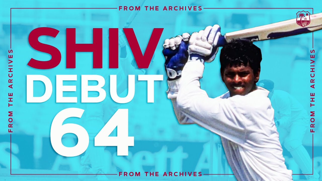 ICC Hall of Fame! | Shivnarine Chanderpaul West Indies DEBUT | 64-Runs At 19-Years-Old