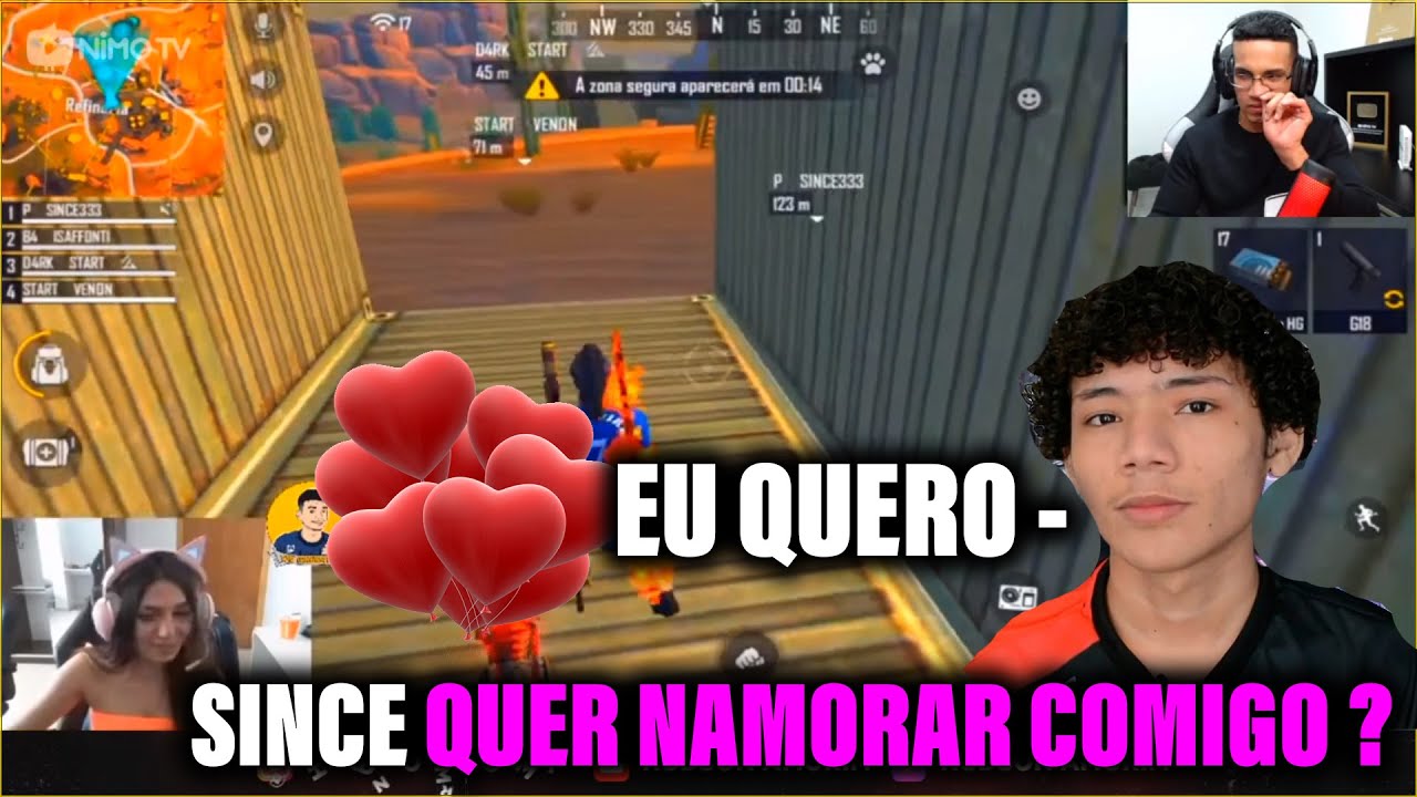 HUDSON AMORIM REAGINDO SINCE ACEITANDO PEDIDO DE NAMORO! ISINCE É REAL !