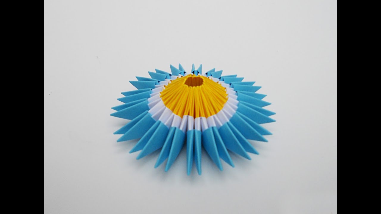 Escarapela Argentina origami
