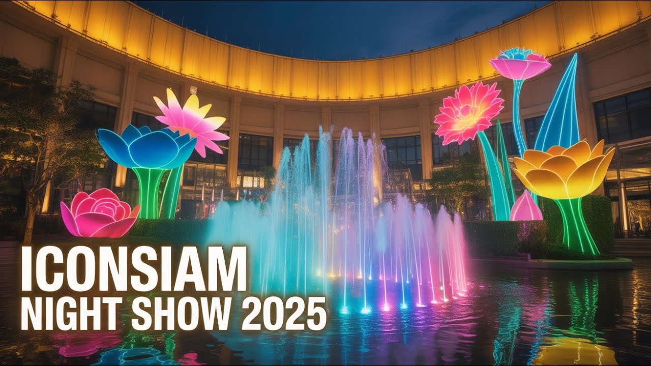 ICONSIAM Bangkok 2025 🌙 Water Show, Lantern Festival & Night Walk
