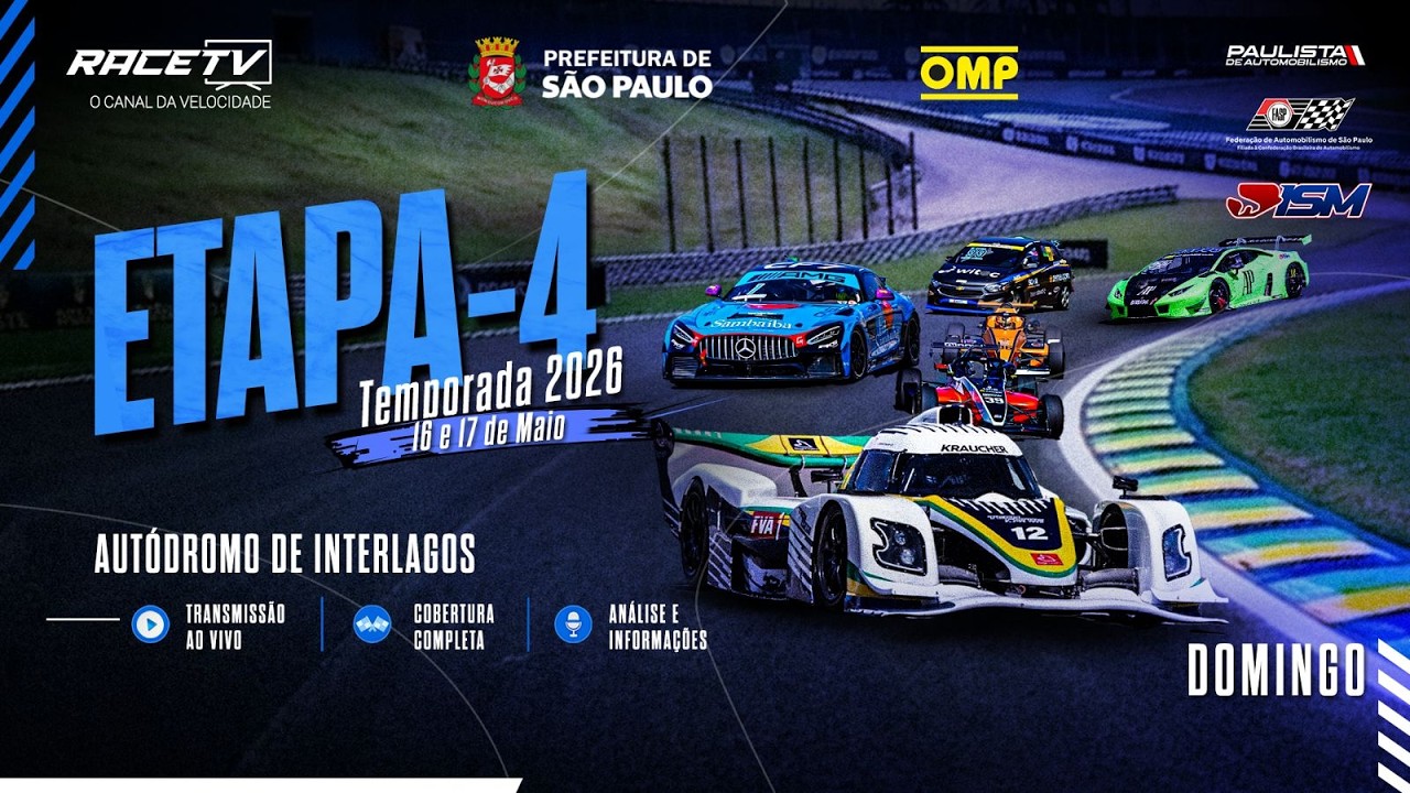 4&ordf; ETAPA do Paulista de Automobilismo 2026 - Aut&oacute;dromo de Interlagos (DOM - 17/05)