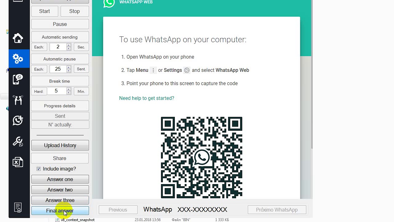 Autosen v4 1 Лутший софт для массовой рассылки WhatsApp 2018