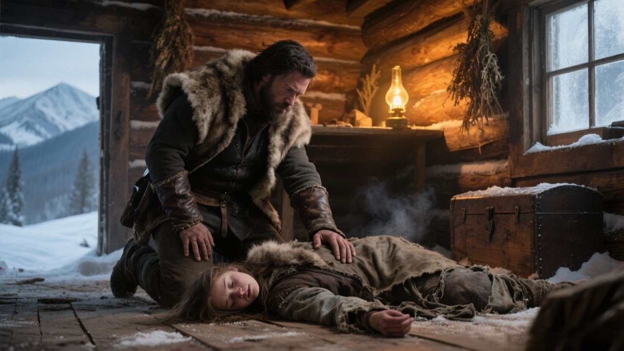 A Mountain Man Found a Woman Surviving Alone in a Snowbound Cabin — His Next Move Stunned Everyone.