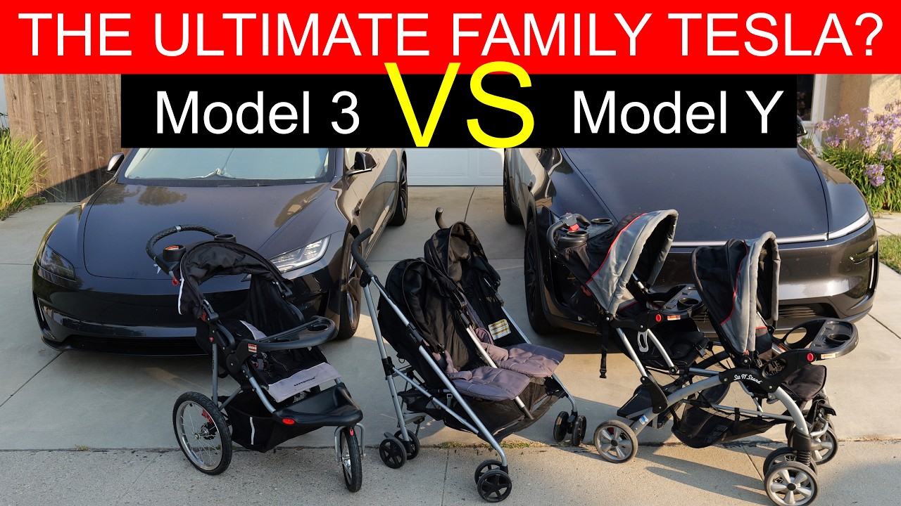 Tesla Model Y vs Model 3: The Stroller Test Decides
