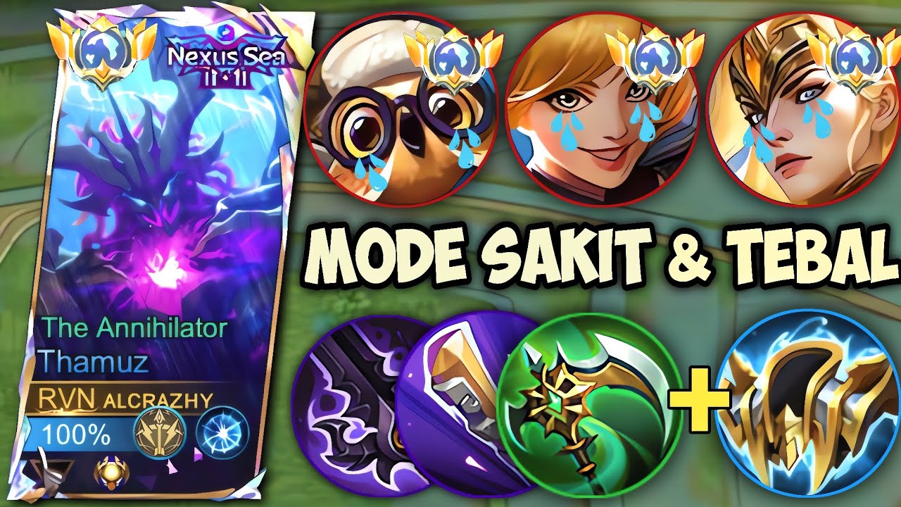 TERBANTAI DIAWAL‼️THAMUZ COMEBACK PAKAI ITEM ATTACK SPEED | GAMEPLAY TOP GLOBAL THAMUZ - MLBB