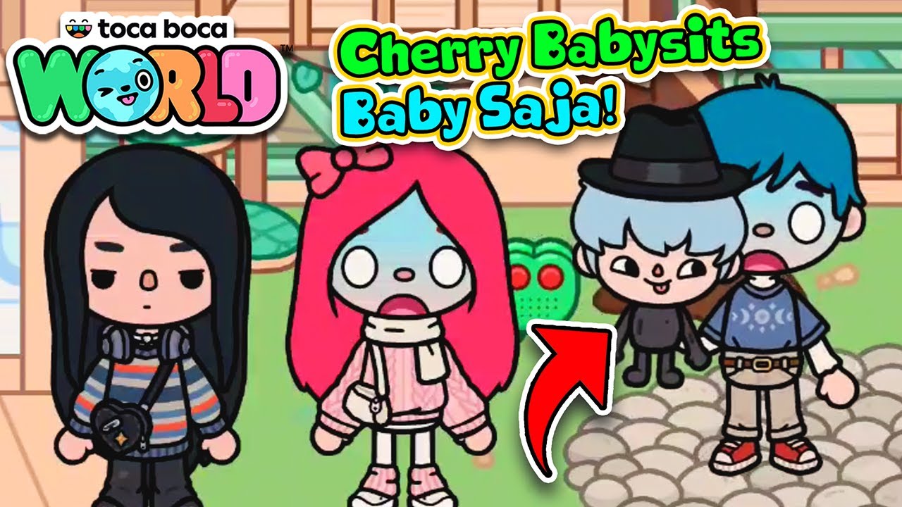 Cherry Babysits BABY SAJA?! - Toca Life World