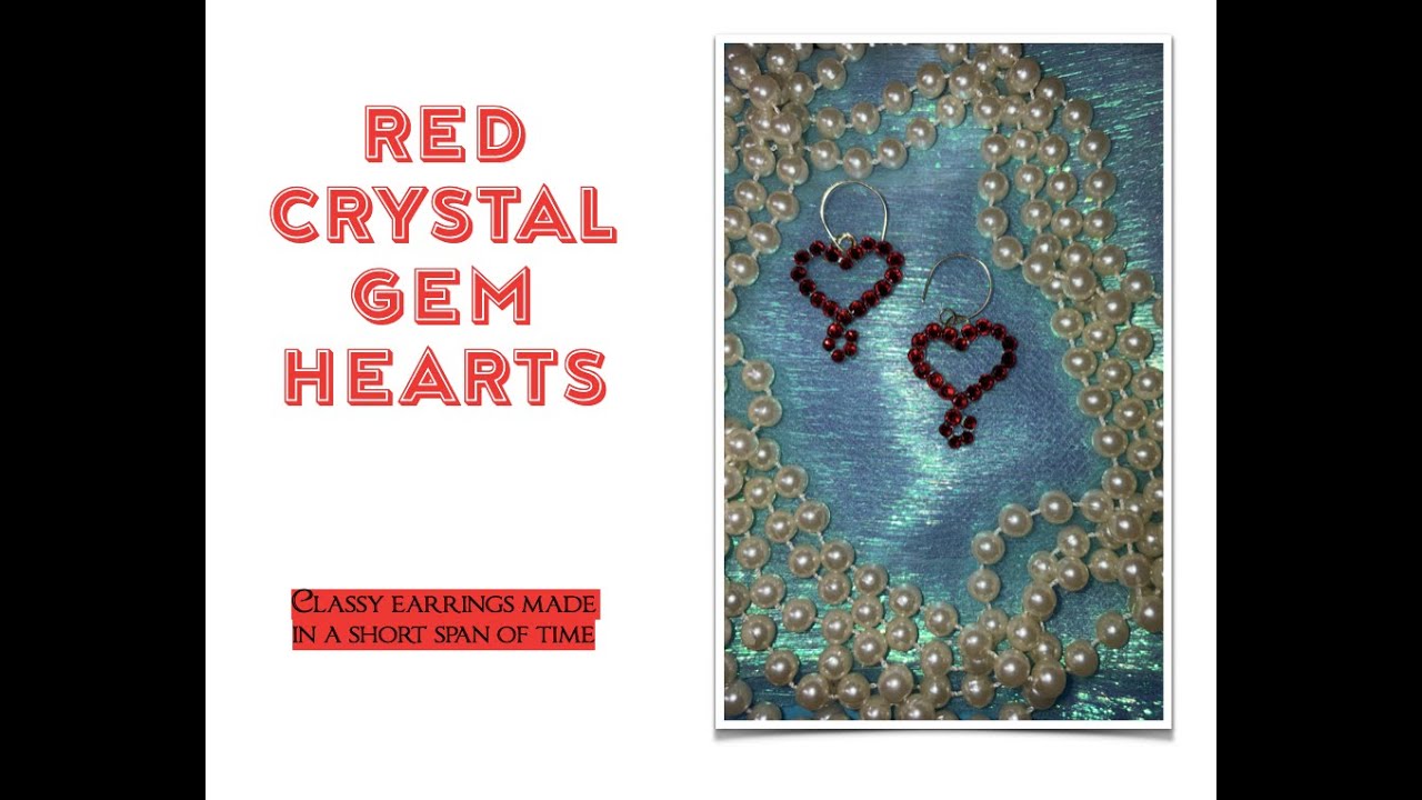 𝓒RIMSON 𝓒RYSTAL  EARRINGS | MAKE IN LESS THAN 10 MINUTES | SUPER LIGHTWEIGHT