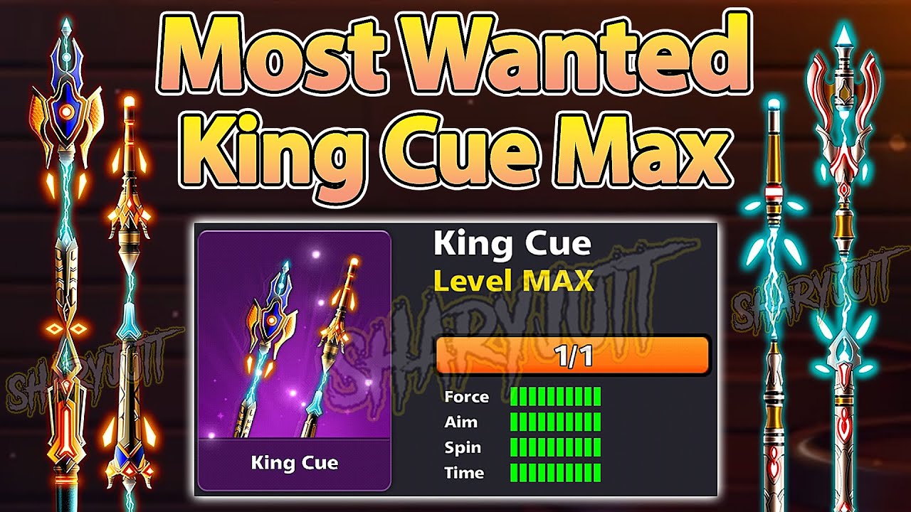 🤯 8 Ball Pool King Cue Level Max - Level 1 To Level Max - Most Demanded King Cue Level Max in 8 BP 🤯
