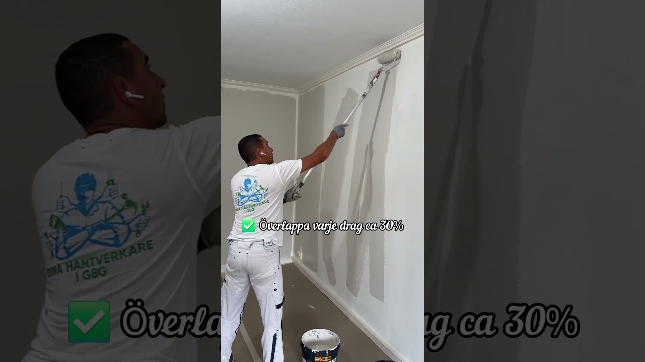 Hur m&aring;lar man v&auml;ggar utan r&auml;nder? 🎨H&auml;r visar vi ett enkelt proffstips som ger perfekt resultat.
