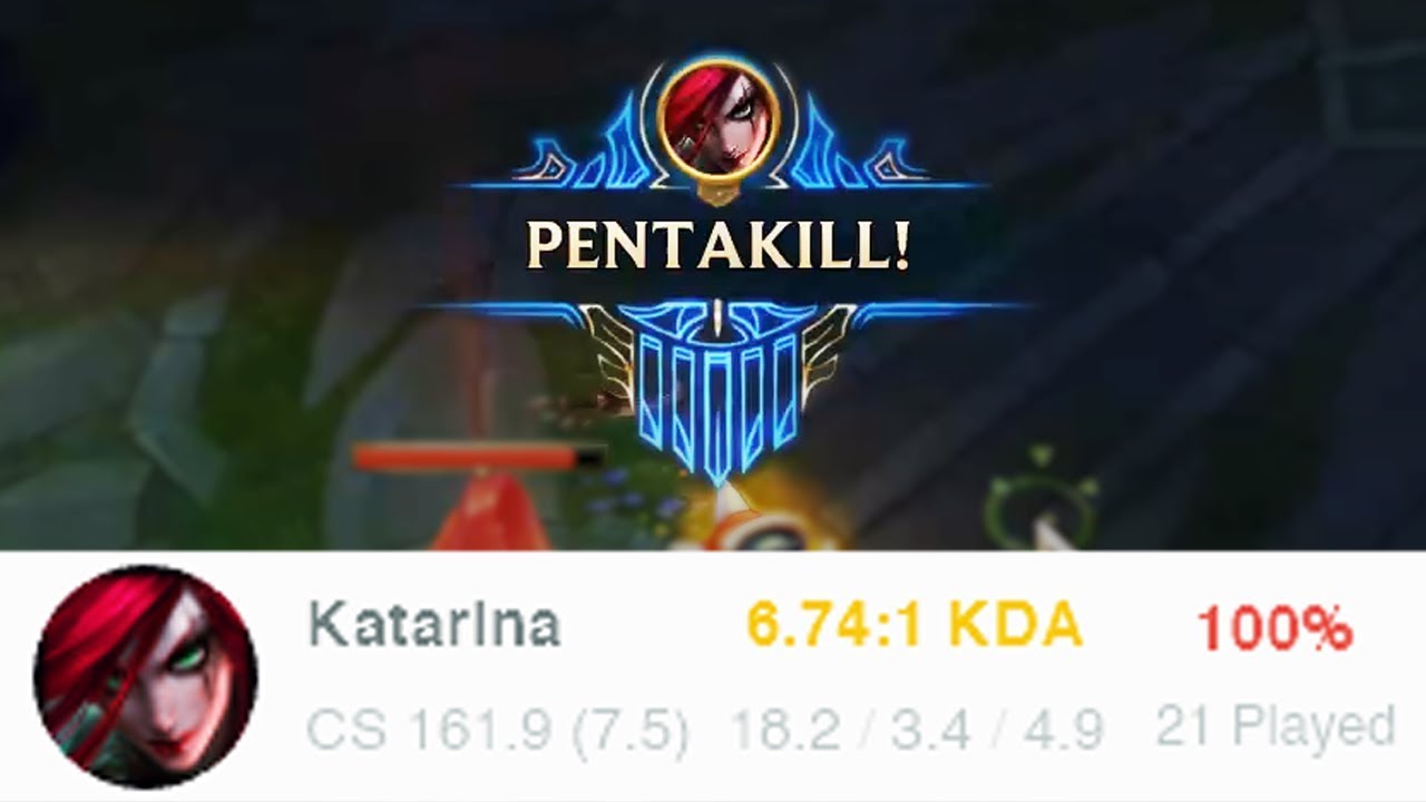 KATEVOLVED | 100% WINRATE Katarina visits Diamond elo! (30 kills w/ PENTAKILL)