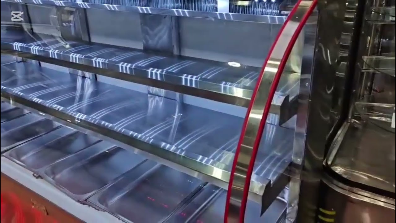 📢 Exhibidor de carne con vidrio curvo: más frescura, más clientes, más ventas👈🏻