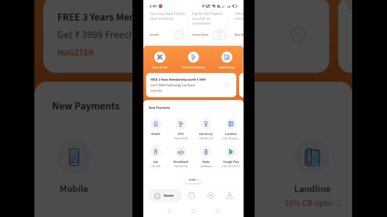 FreeCharge New promo code on mobile recharge