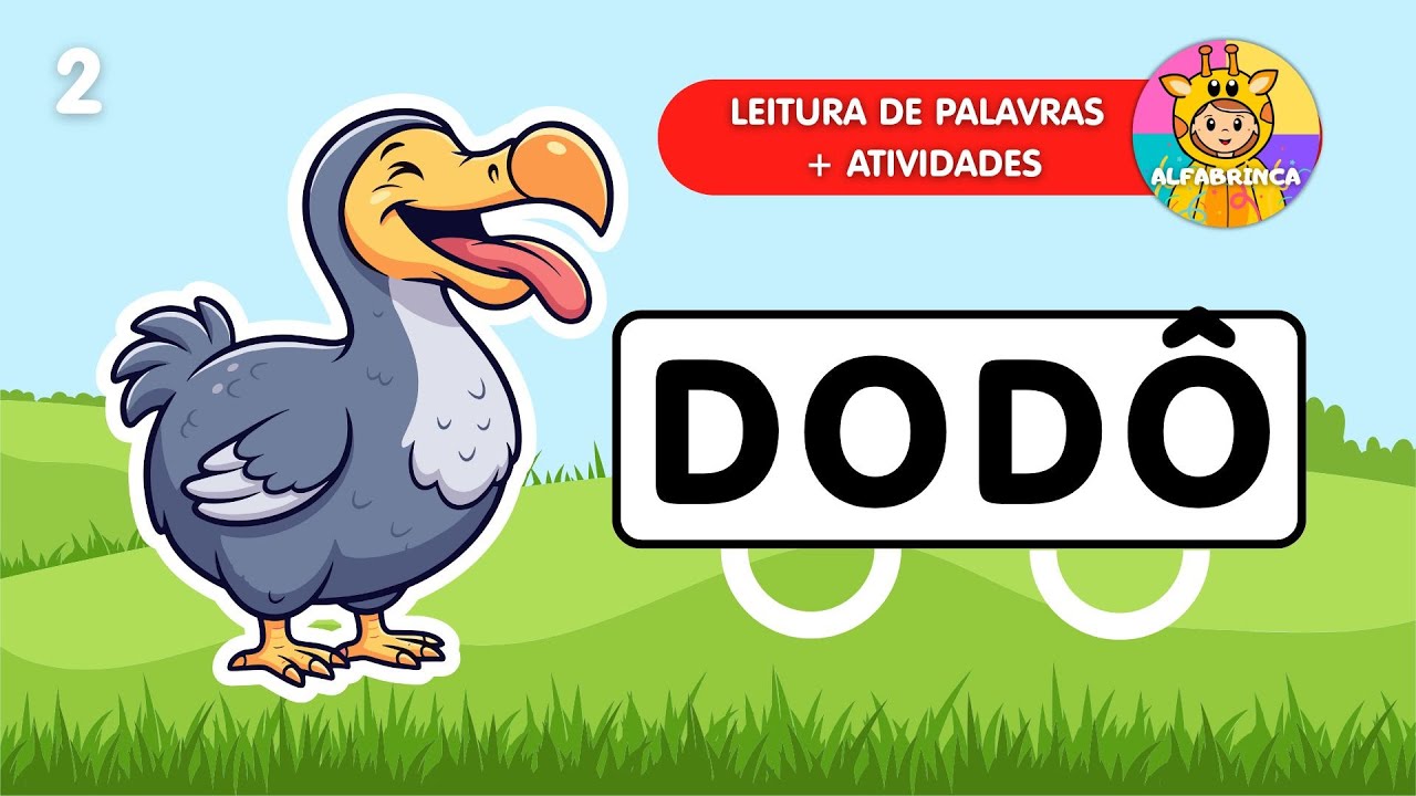 Ler palavras - Aprender a ler - Família silábica D - DA DE DI DO DU - Alfabetização - Ep. 2