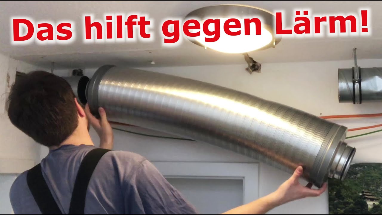 Lüftungsanlage: Schalldämpfer einbauen | Schallübertragung in andere Zimmer vermeiden