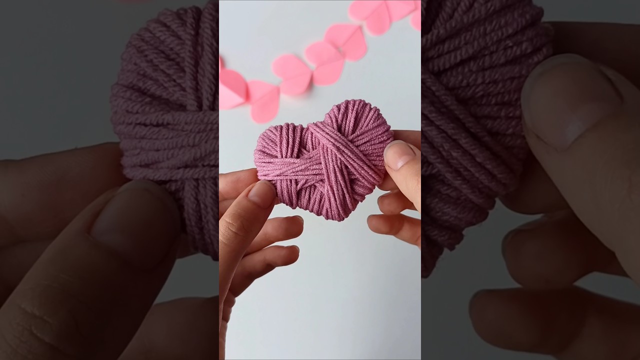 DIY Valentine's Day Decor Idea | Yarn Heart Tutorial 