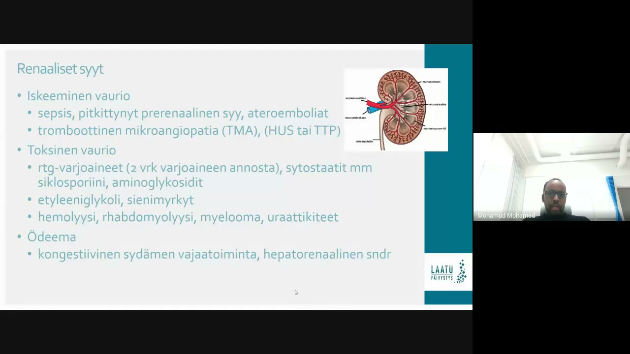 Akuutti munuaisten vajaatoiminta - Mahba Mohamed #Viikkokoulutus