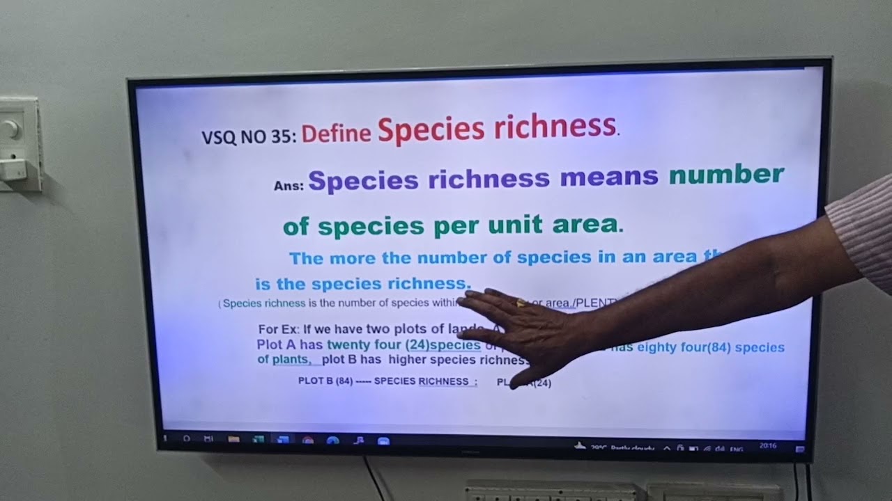 63:SPECIES RICHNESS.Definition