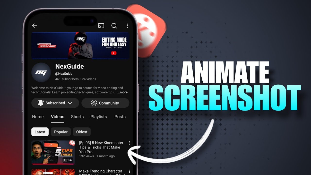 Turn a Screenshot into Smooth & Cinematic Animation in Kinemaster! 