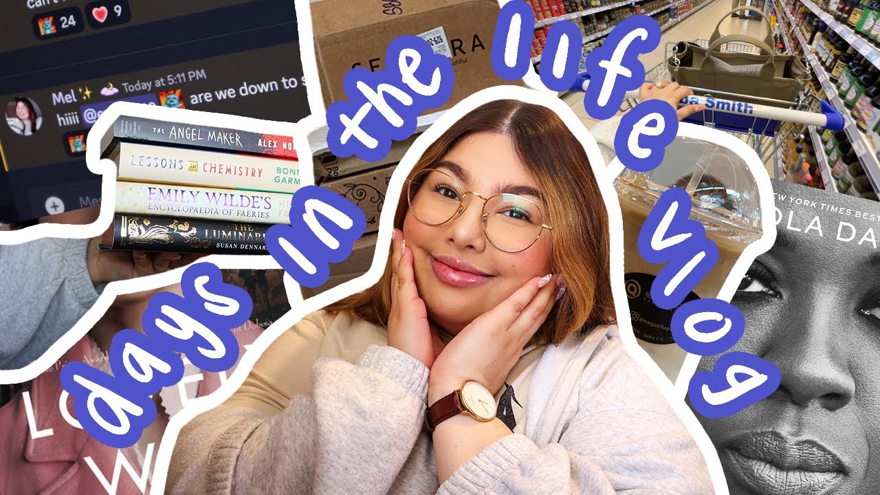 spend a few productive days with me: errands, podcasting, book haul, current reads + more!