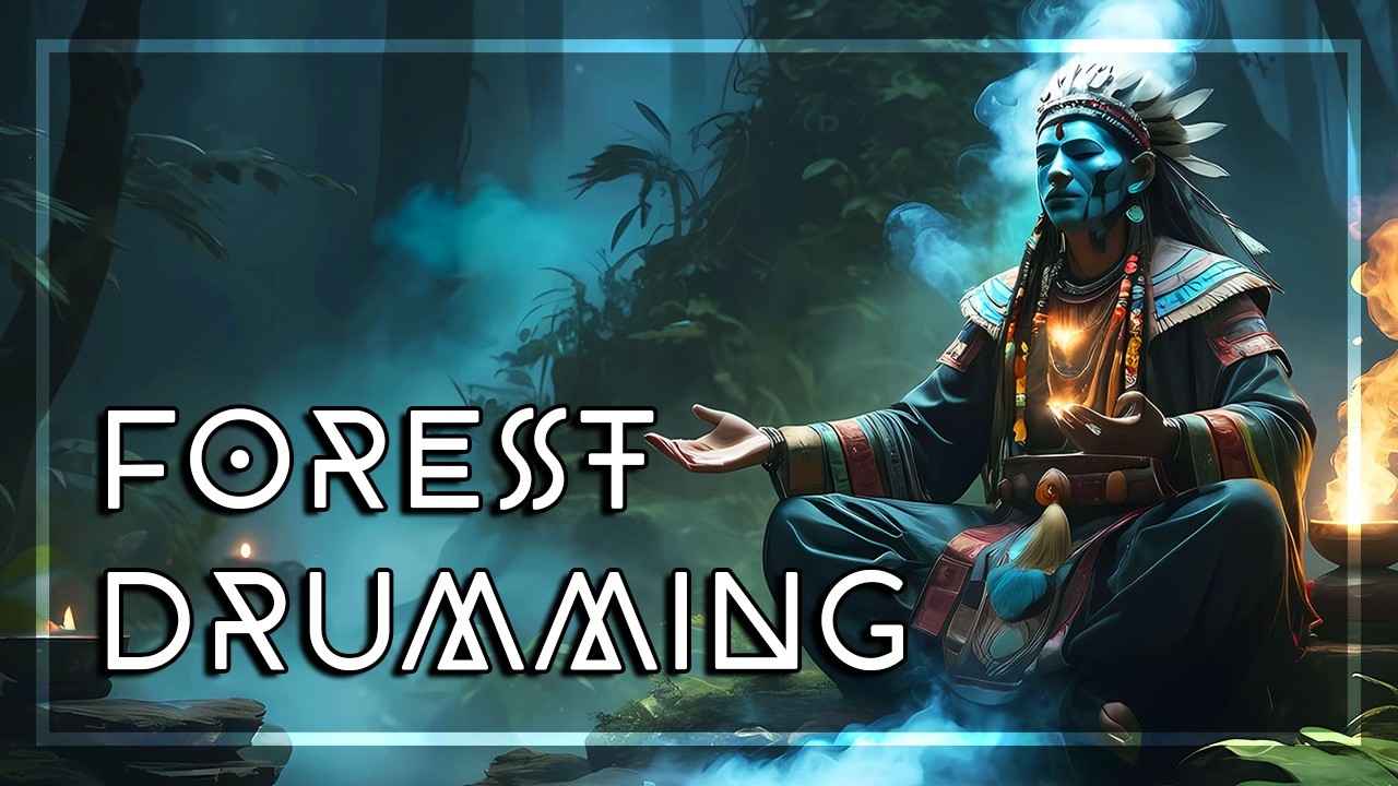 FOREST DRUMMING • Shamanic Drums • Activate Your Higher Mind • Journey for Trance & Meditation