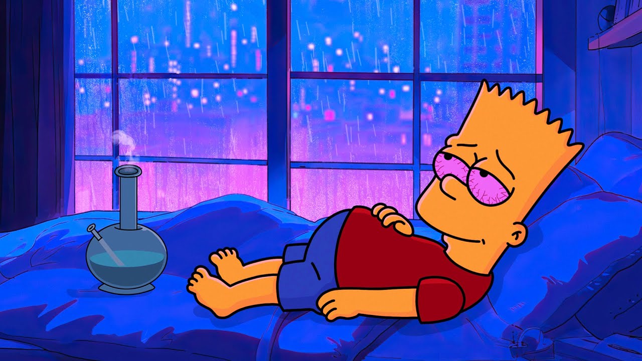 Smokey Rainy Night - Lofi Song ~ Lofi hip hop mix ~ Stress Relief / Relaxing Music / Smoke Chill