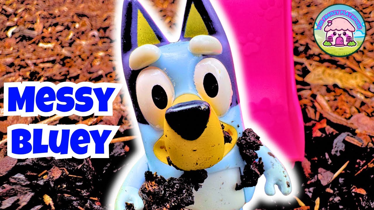 Messy Bluey At The Park | Fun Outdoor Toy Pretend Play for Kids