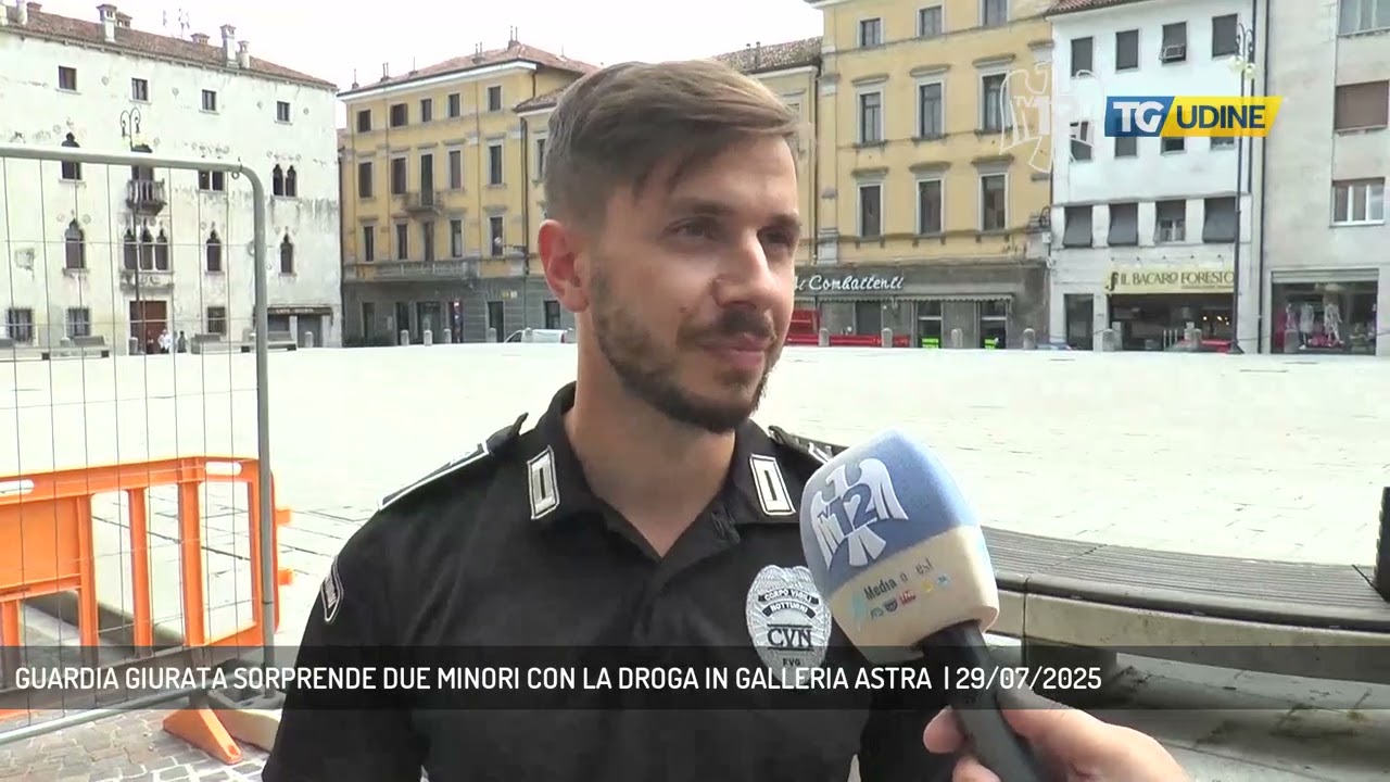 GUARDIA GIURATA SORPRENDE DUE MINORI CON LA DROGA IN GALLERIA ASTRA  | 29/07/2025