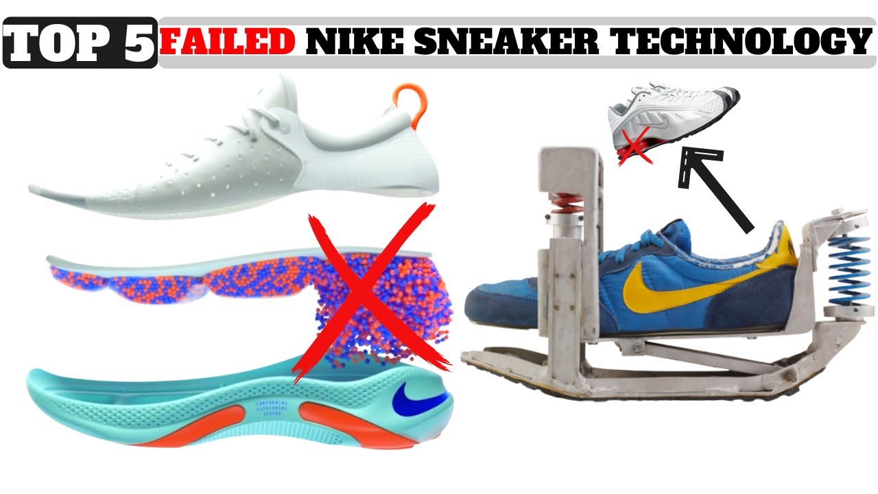 Top 5 FAILED NIKE SNEAKER TECHNOLOGY!
