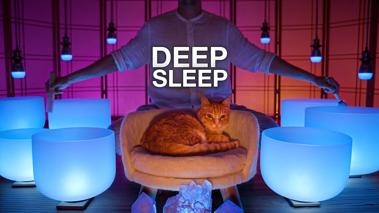 DEEPEST SLEEP YOU'VE EVER KNOWN | Crystal Singing Bowl Sound Bath for Sweet Dreams
