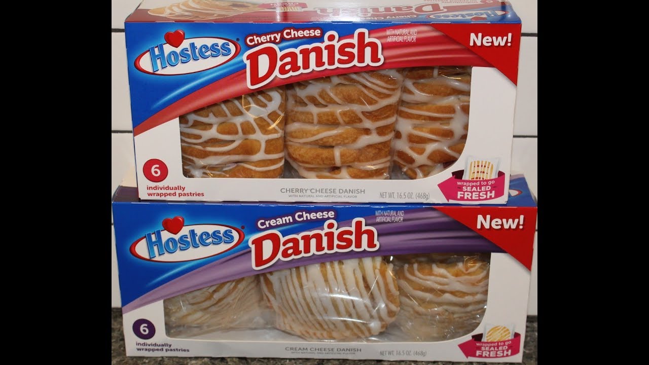 Hostess Cherry Cheese Danish and Cream Cheese Danish Review