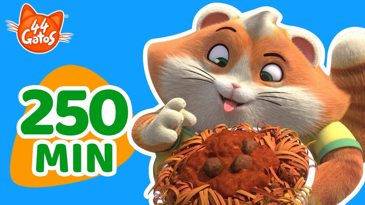 +250 MIN | Los mejores episodios completos de la temporada 1 de 44 Gatos | ¡El poder de los fideos!