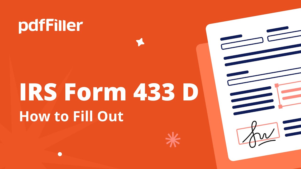 How to Fill Out an IRS Form 433 D