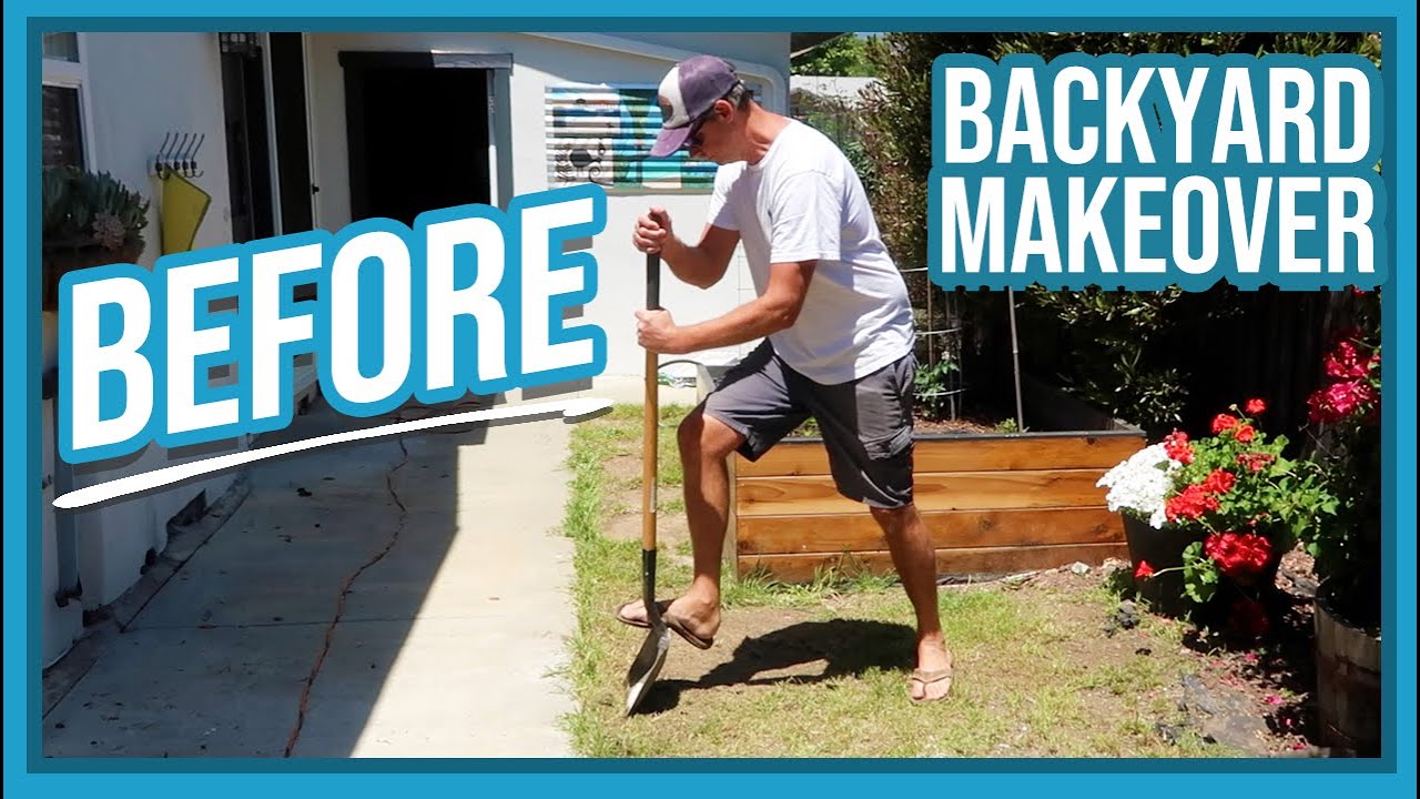 DIY Backyard Makeover BEFORE and AFTER