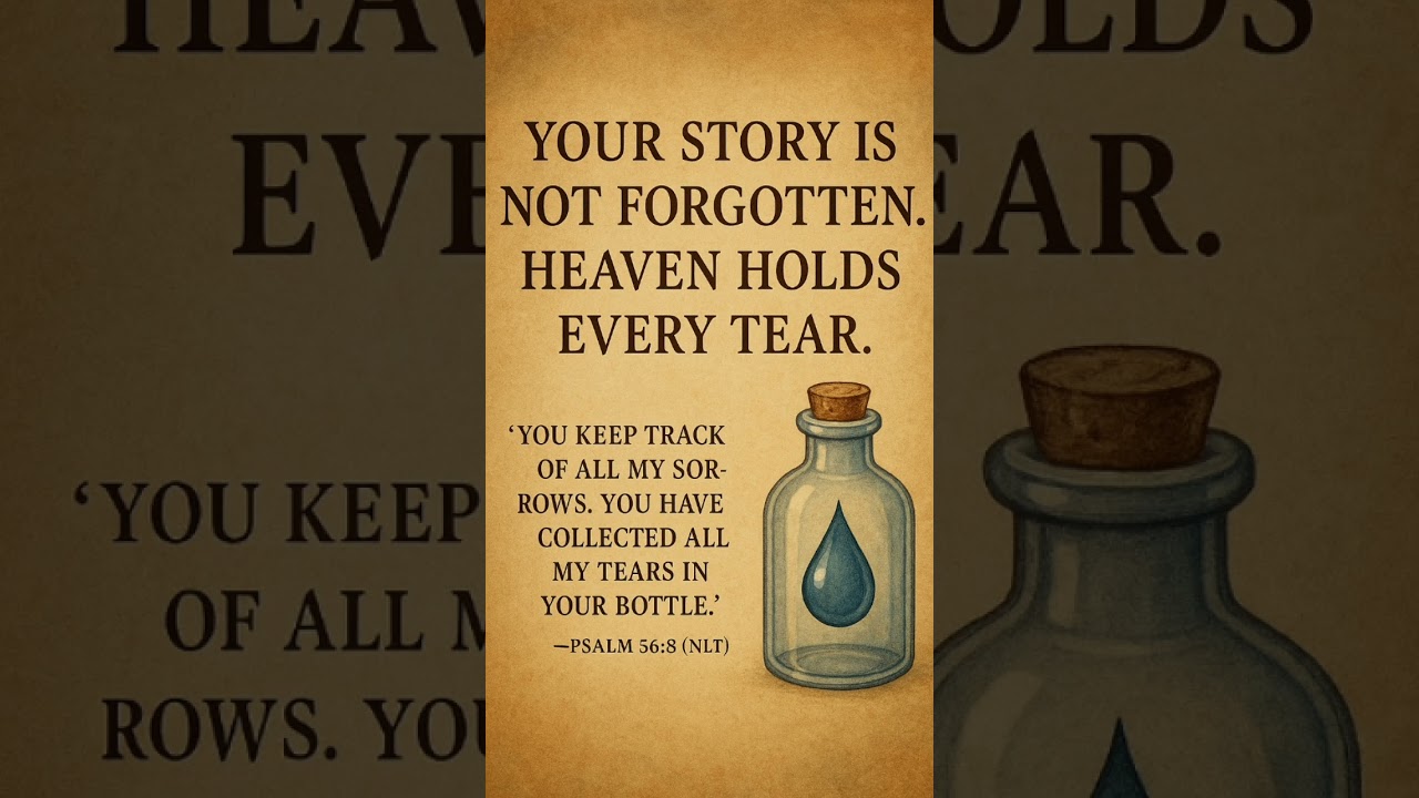 Your Story Is Not Forgotten Heaven Holds Every Tear | You Are Remembered | Psalm 56: 8