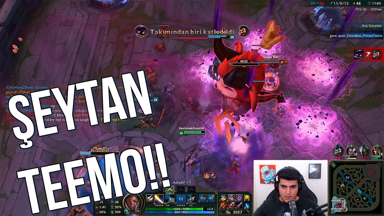 ŞEYTAN TEEMO ÖLDÜRME GÖREVİ!! YENİ OYUN MODU: FELAKET BOTLARI