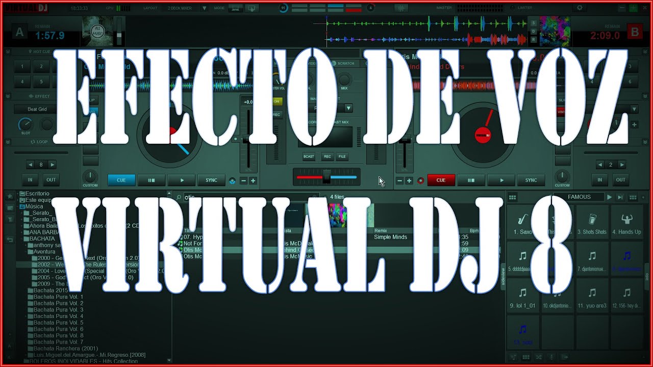 EFECTO DE VOZ MIC VIRTUAL DJ8