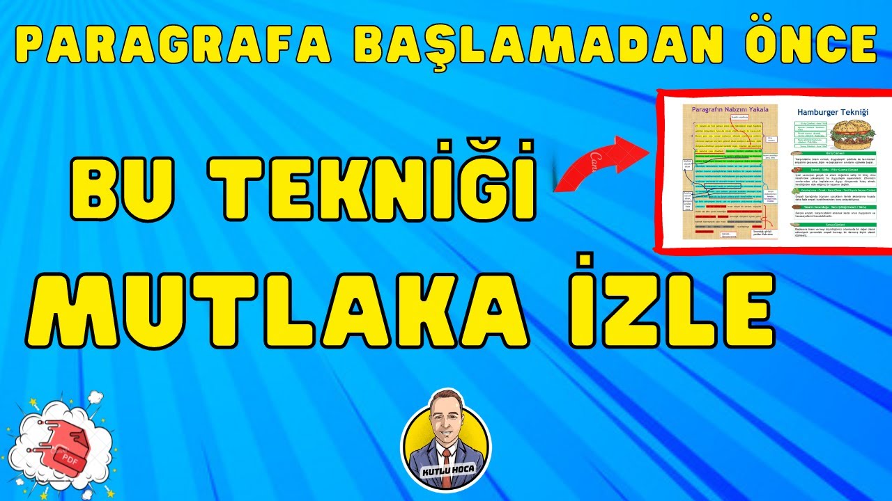 Paragrafı Fulleten Tüm Teknikler | Paragraf Kampı | Kutlu Hoca | TYT Türkçe - KPSS Türkçe