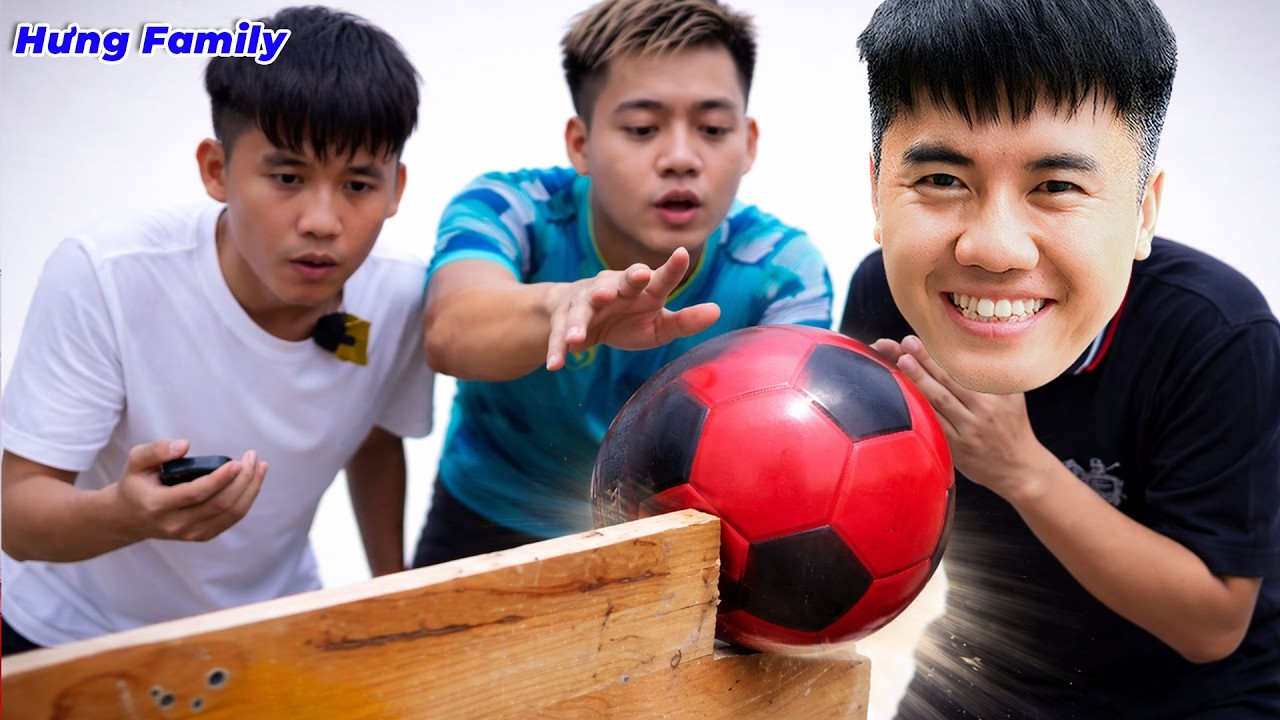 Hưng Troll | Thử Thách Di Chuyển Quả Bóng Lăn Không Được Thổi Không Dụng Cụ