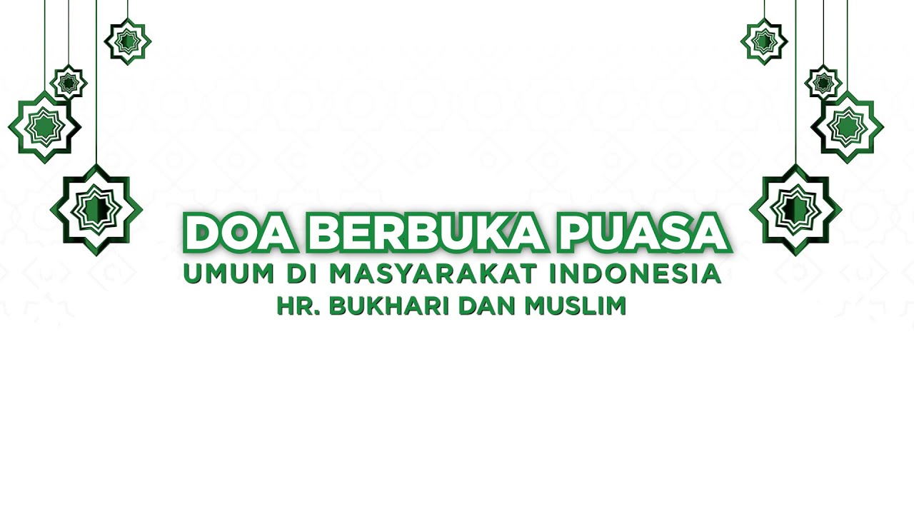 Doa Berbuka Puasa yang Diketahui Masyarakat Umum