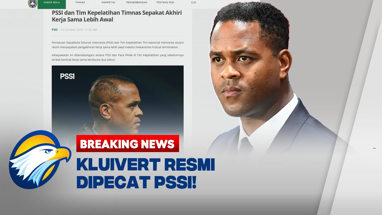 BREAKING NEWS - Patrick Kluivert Resmi Dipecat PSSI