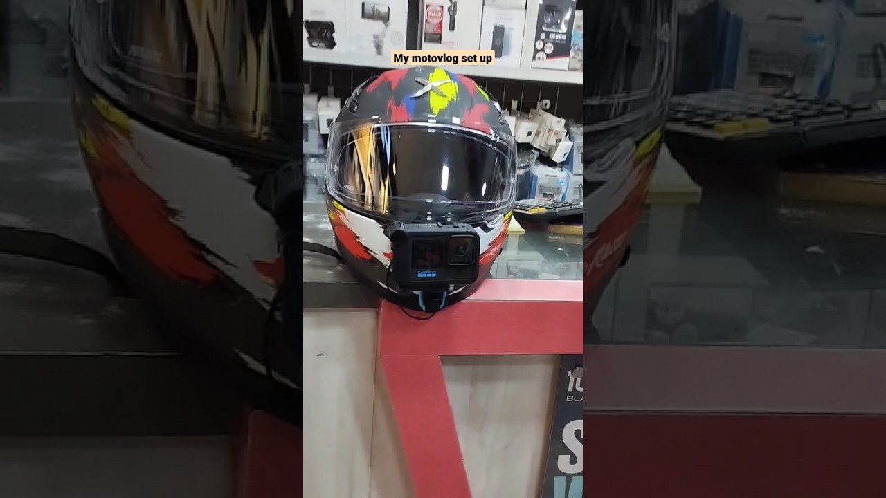 my motovlog helmet set up || #gk360 #ytshorts #youtubeshorts #trending #shorts