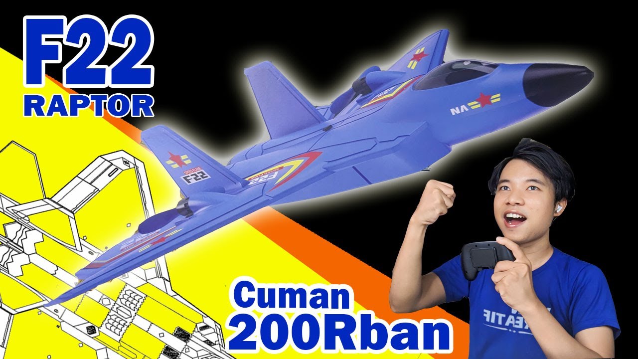 RC PESAWAT F22 RAPTOR CUMAN 200RIBUAN