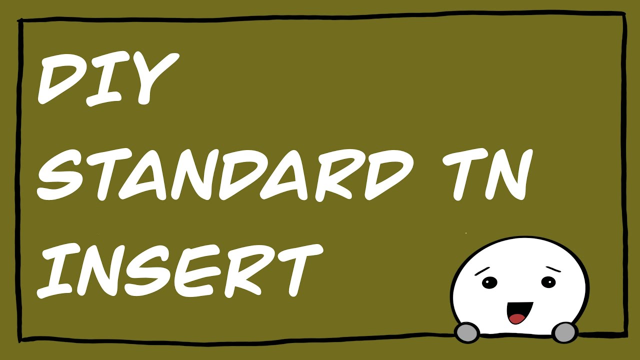 DIY TN Insert | Standard Travelers Notebook | Deutsch
