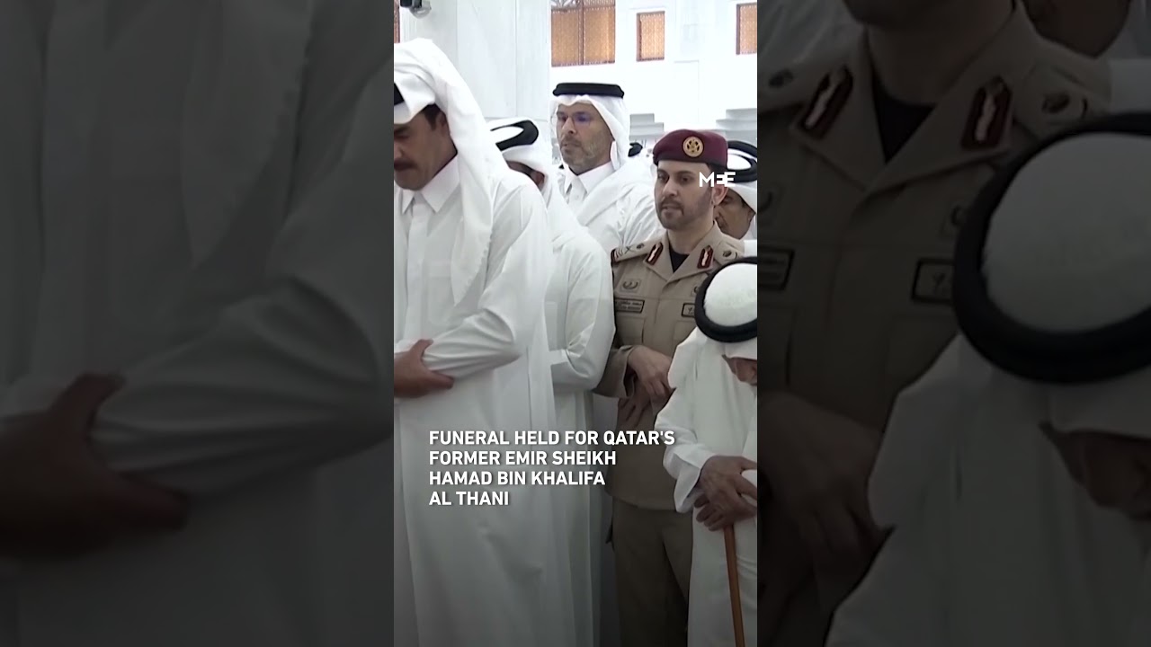 Funeral held for Qatar's former Emir Sheikh Hamad bin Khalifa Al Thani