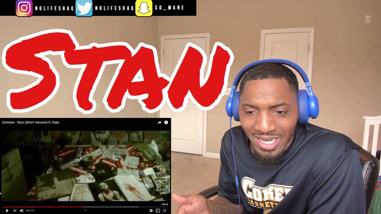 I wrote it on a starter cap lol! Eminem - Stan (Short Version) ft. Dido | REACTION